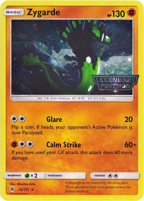 Zygarde 072/131 (Miscellaneous Cards & Products)  - Cosmo Holofoil