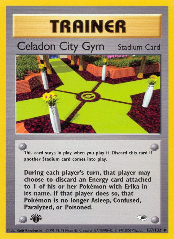 Celadon City Gym 107/132 (Gym Heroes)  - 1st Edition