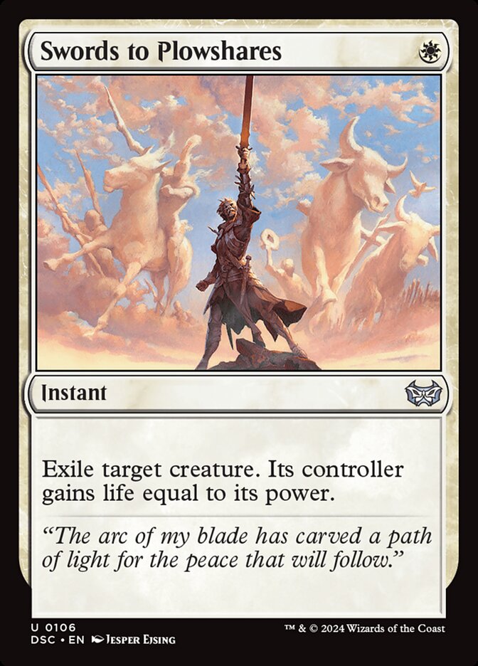 Swords to Plowshares 106/40 (Commander: Duskmourn: House of Horror) 