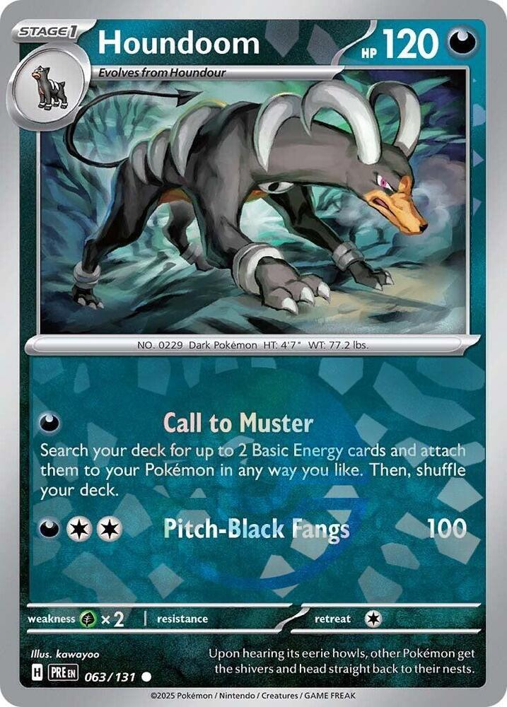 Houndoom 063/131 (SV: Prismatic Evolutions)  - Poke Ball Holofoil