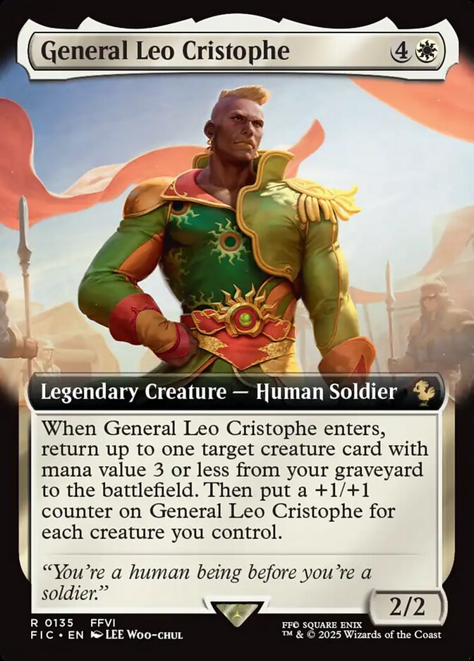 General Leo Cristophe 135 (Commander: FINAL FANTASY)  - Extended Art Foil