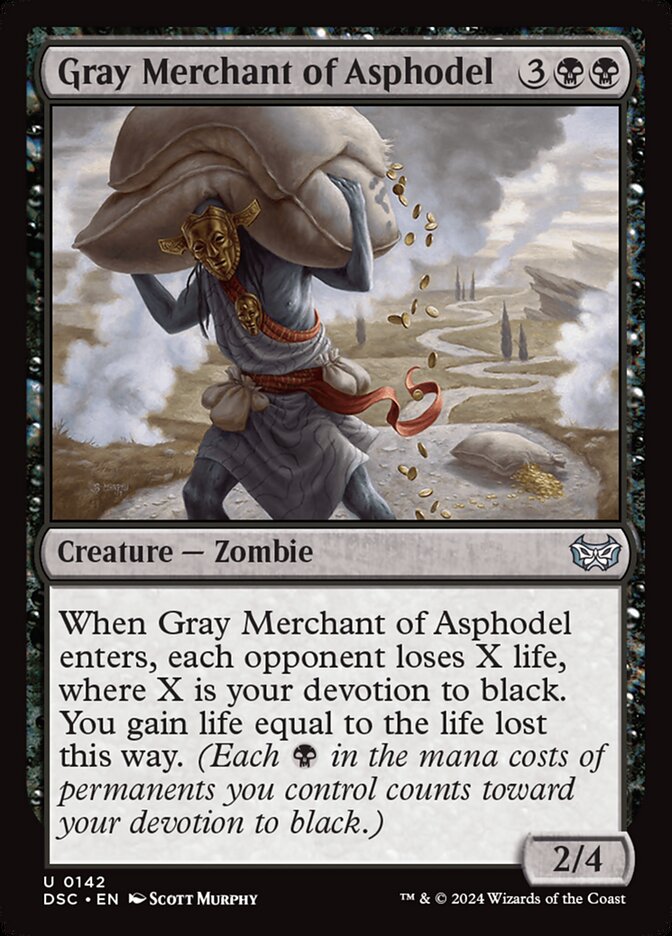 Gray Merchant of Asphodel 142 (Commander: Duskmourn: House of Horror) 