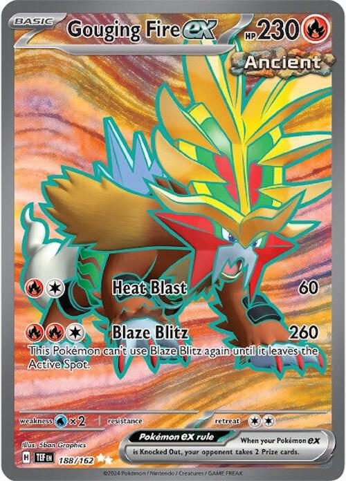 Gouging Fire ex 188/162 (SV05: Temporal Forces)  - Holofoil