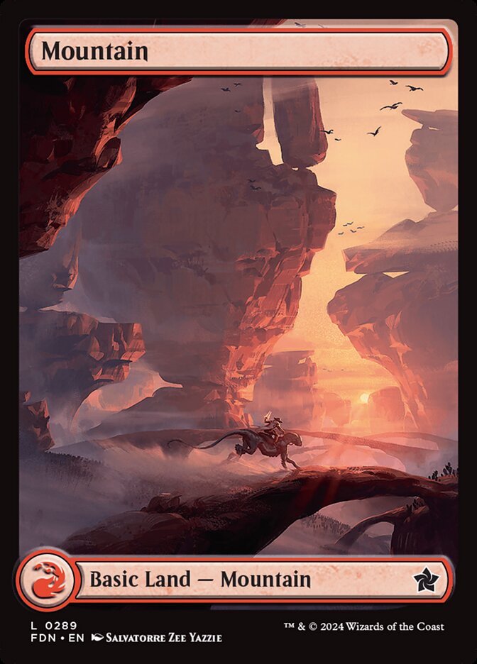 Mountain 289/291 (Foundations)  - Foil