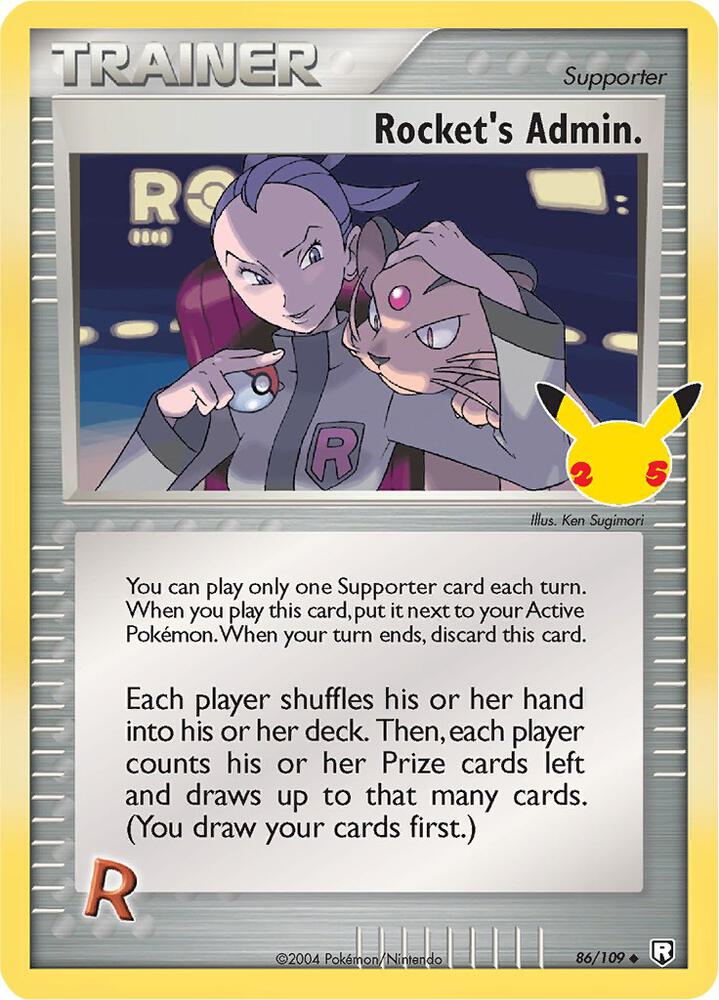 Rockets Admin 86/109 (Celebrations: Classic Collection)  - Holofoil