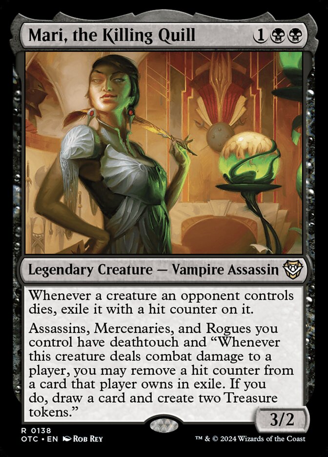 Mari, the Killing Quill 138 (Commander: Outlaws of Thunder Junction) 