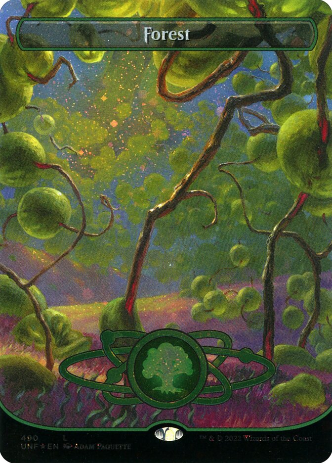 Forest 490/244 (Unfinity)  - Borderless Galaxy Foil
