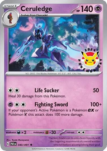 Ceruledge Pokemon Day 2024 040/091 (Miscellaneous Cards & Products)  - Holofoil