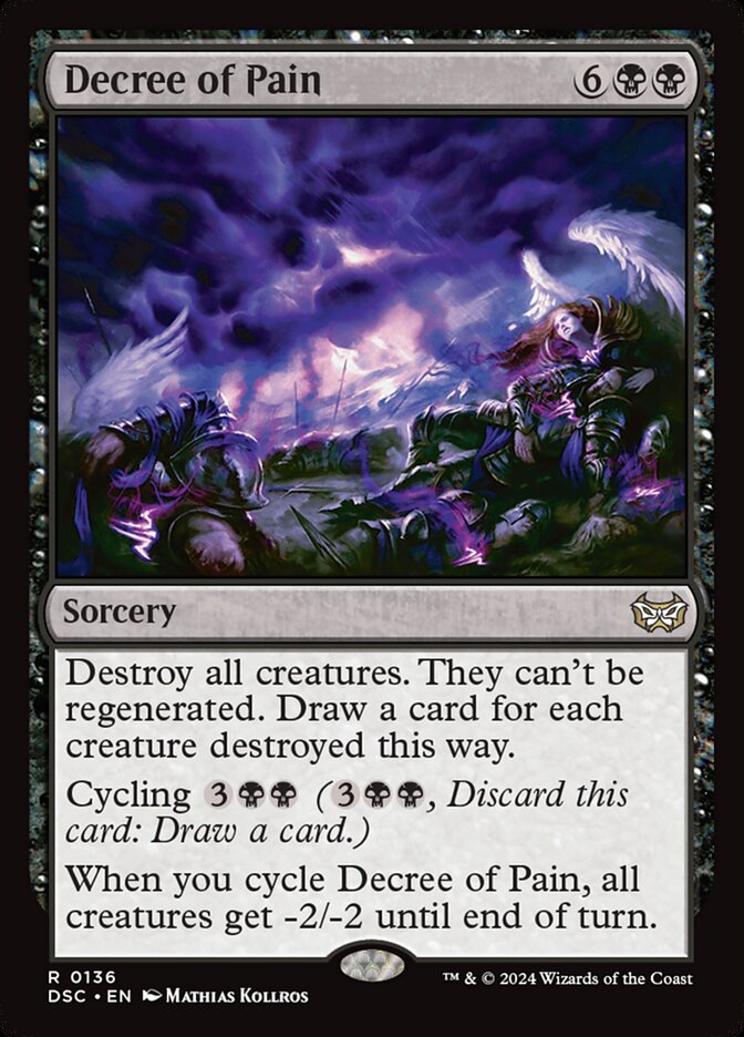 Decree of Pain 136/40 (Commander: Duskmourn: House of Horror) 