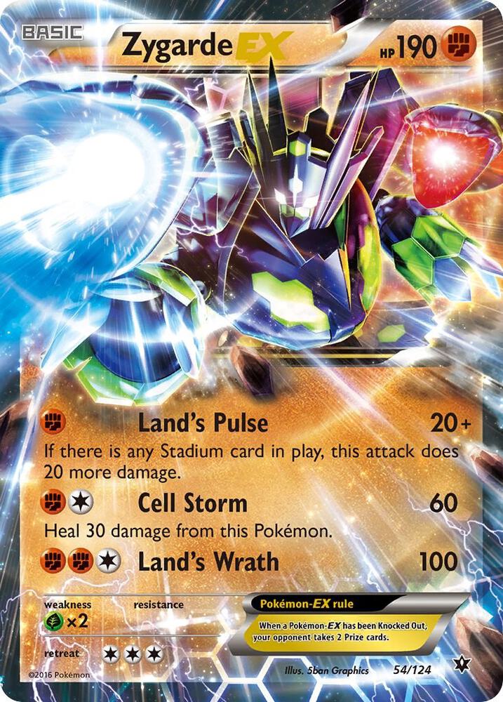 Zygarde EX 54/124 (XY - Fates Collide)  - Holofoil