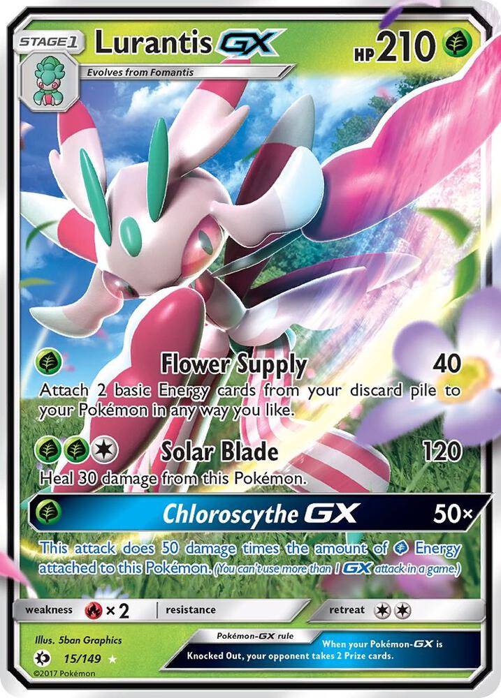 Lurantis GX 15/149 (SM Base Set)  - Holofoil