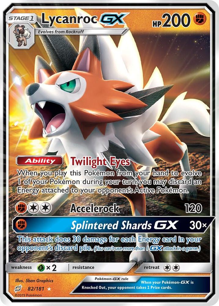 Lycanroc GX 82/181 (SM - Team Up)  - Holofoil
