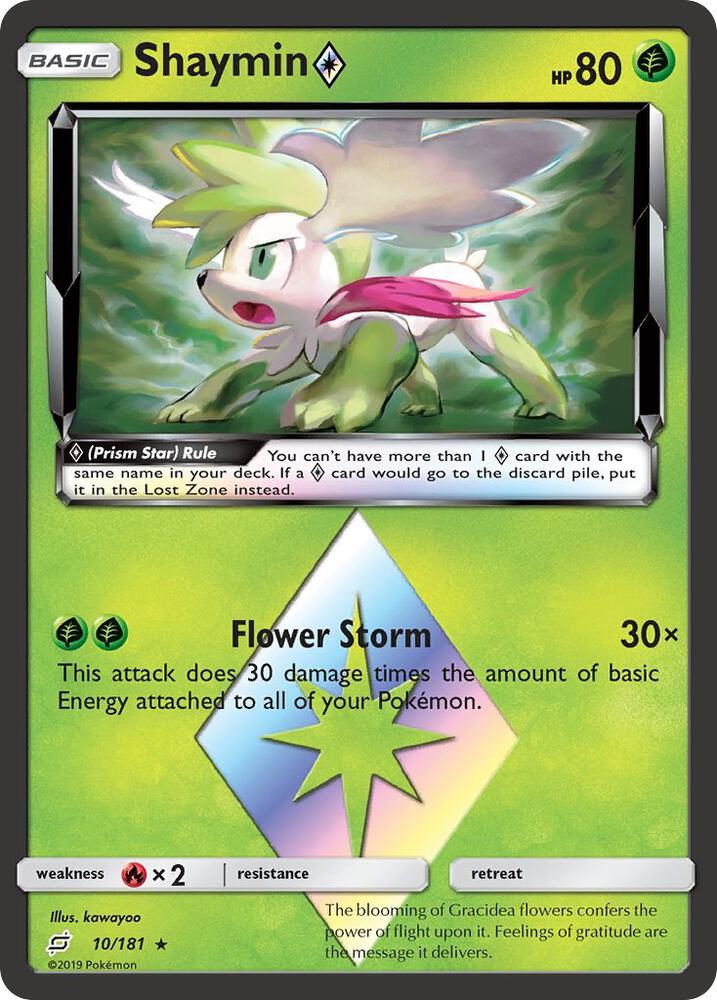 Shaymin Prism Star 10/181 (SM - Team Up)  - Holofoil