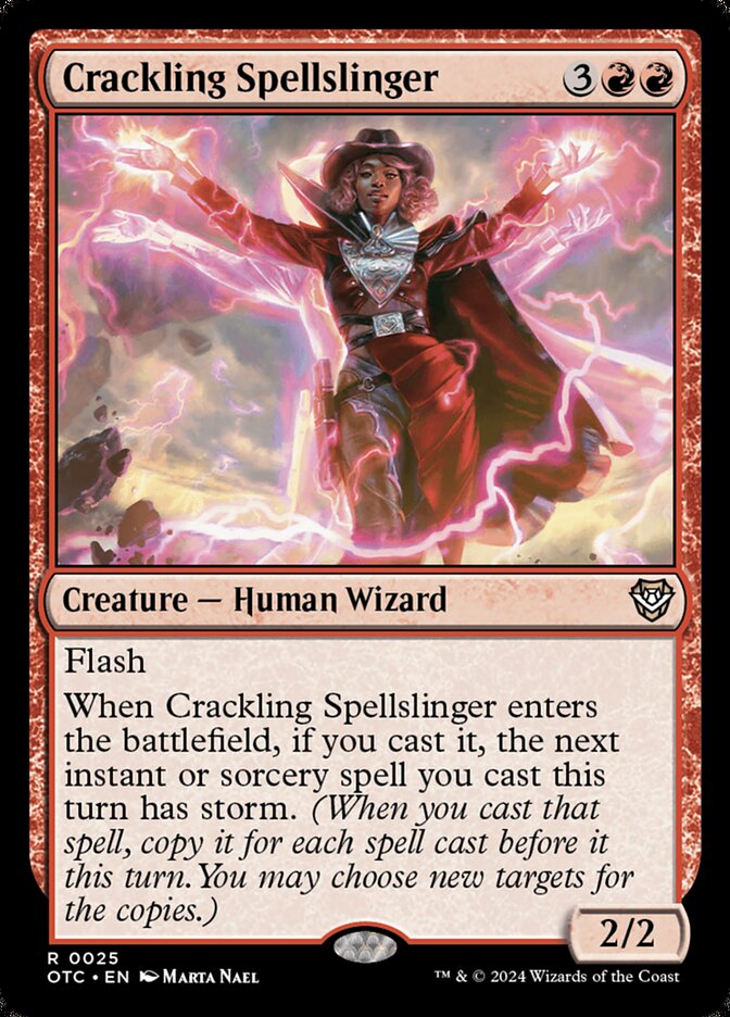 Crackling Spellslinger 25 (Commander: Outlaws of Thunder Junction) 