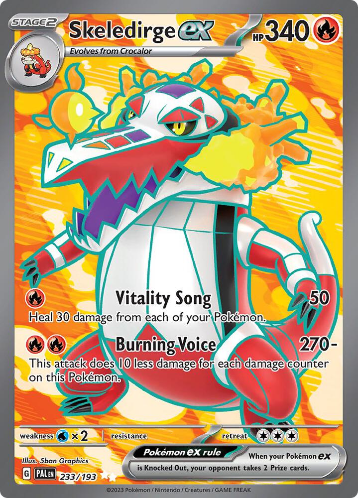 Skeledirge ex 233/193 (SV02: Paldea Evolved)  - Holofoil