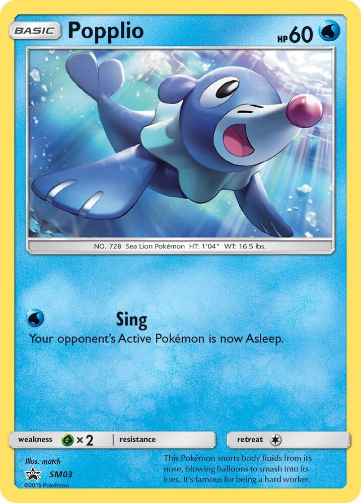 Popplio SM03 (SM Promos)  - Holofoil