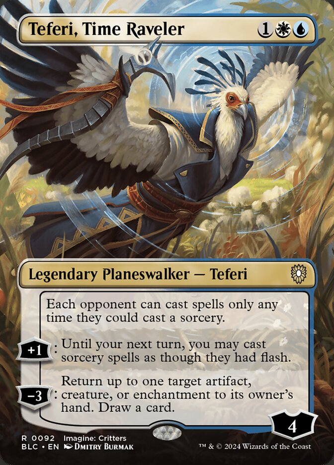 Teferi, Time Raveler 92 (Commander: Bloomburrow) 