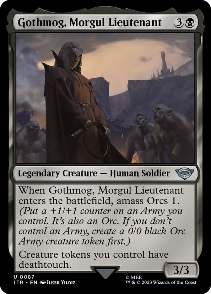 Gothmog, Morgul Lieutenant 87/281 (Universes Beyond: The Lord of the Rings: Tales of Middle-earth) 