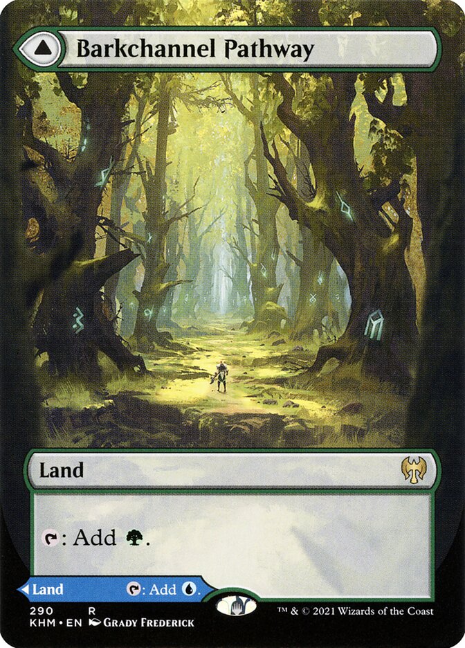 Barkchannel Pathway // Tidechannel Pathway 290 (Kaldheim)  - Borderless