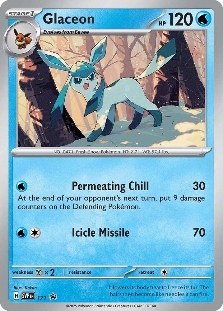 Glaceon 171 (SV: Scarlet & Violet Promo Cards)  - Cosmo Holofoil
