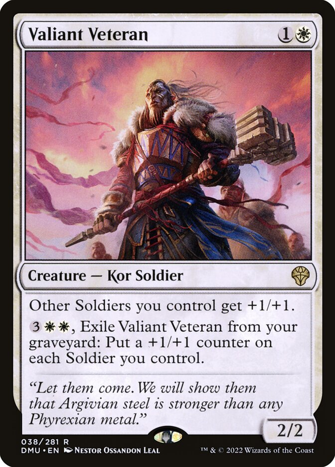 Valiant Veteran 38 (Dominaria United) 
