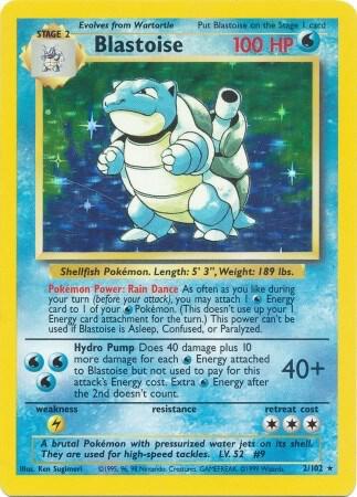 Blastoise 002/102 (Base Set)  - Unlimited Holofoil
