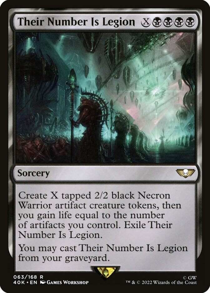Their Number Is Legion 63/617 (Universes Beyond: Warhammer 40,000) 