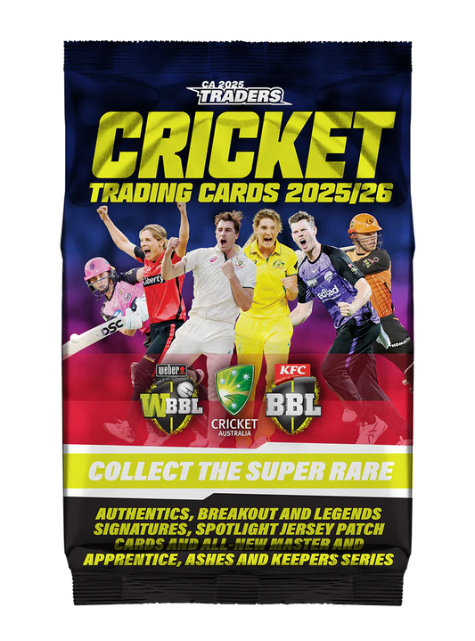 2025-26 TLA CA Cricket Traders Retail Pack (Contains 10 Cards)