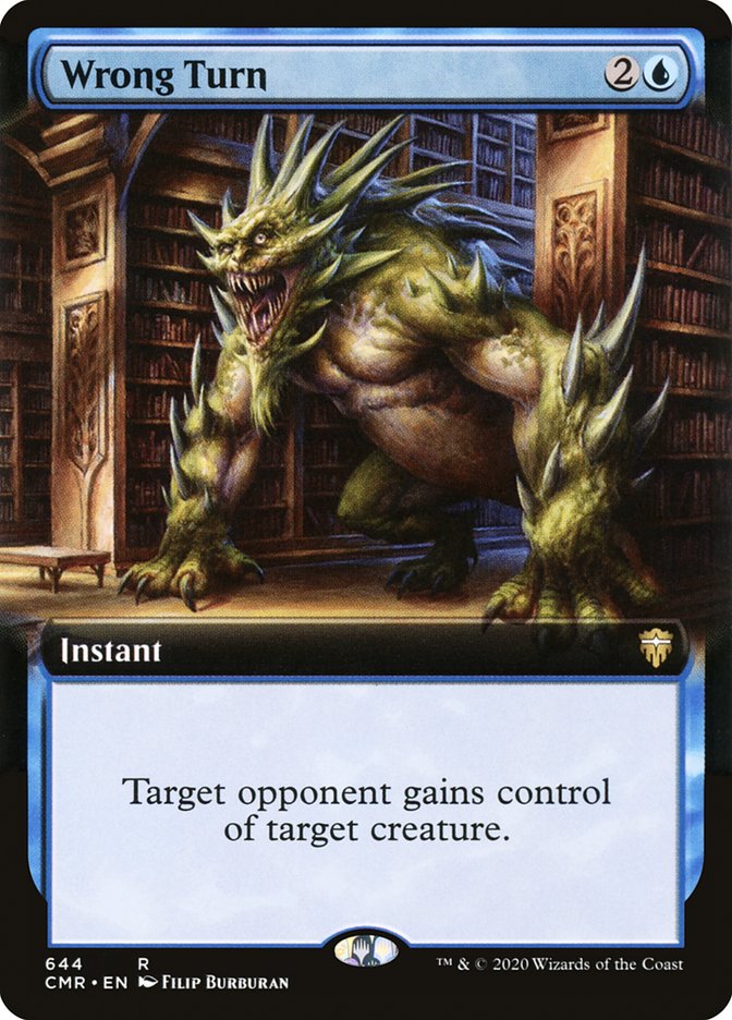 Wrong Turn 644 (Commander Legends)  - Extended Art