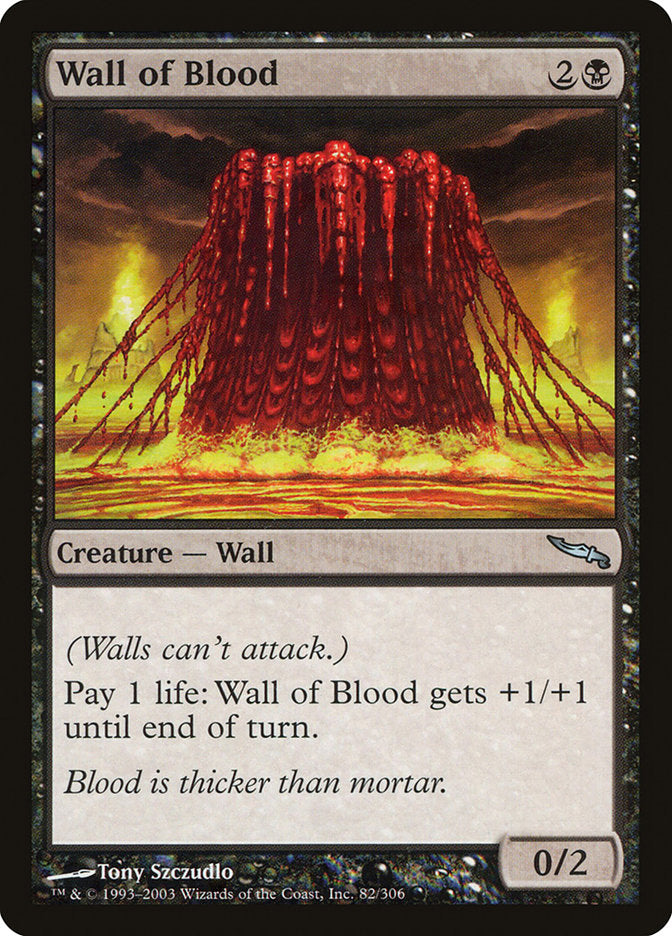 Wall of Blood 82/306 (Mirrodin)  - Foil