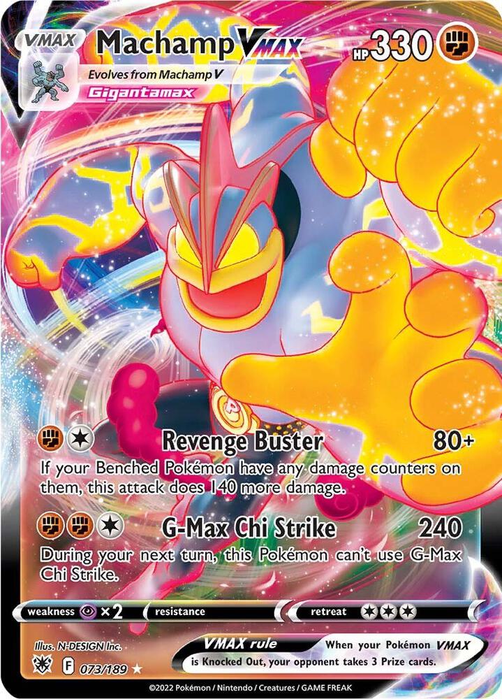 Machamp VMAX 073/189 (SWSH10: Astral Radiance)  - Holofoil