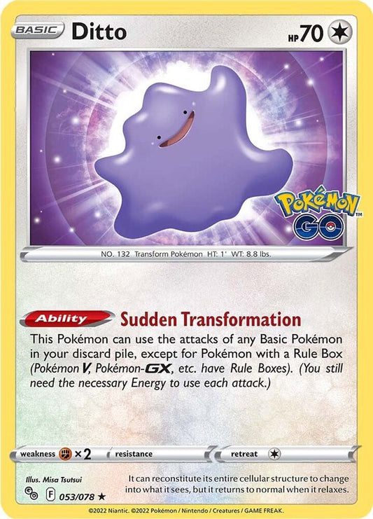 Ditto 053/078 (Pokemon GO)  - Holofoil