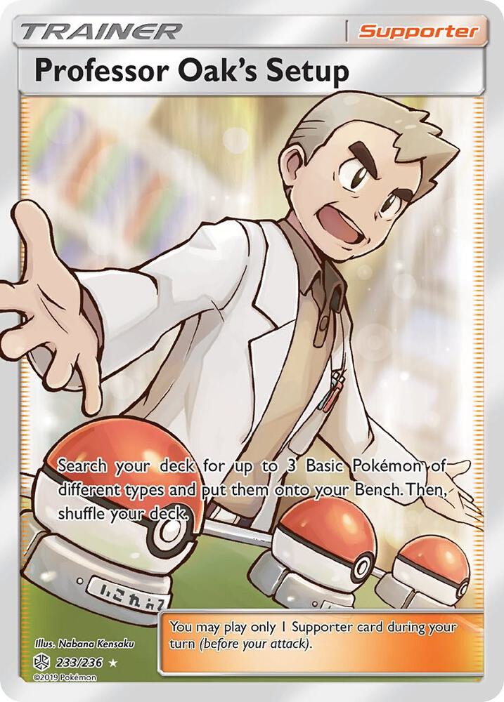 Professor Oak's Setup 233/236 (SM - Cosmic Eclipse)  - Holofoil