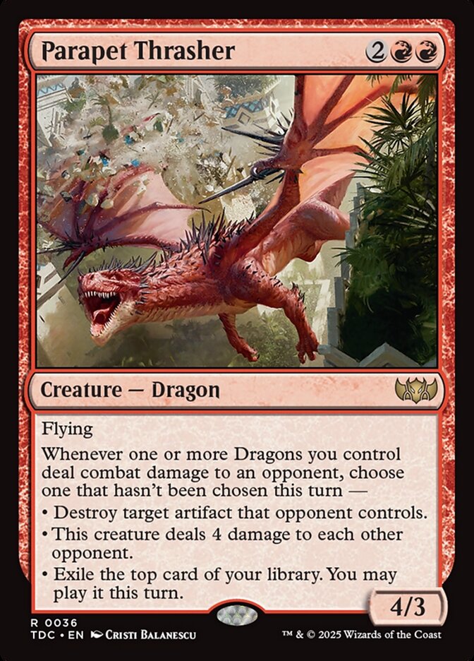 Parapet Thrasher 36 (Commander: Tarkir: Dragonstorm) 