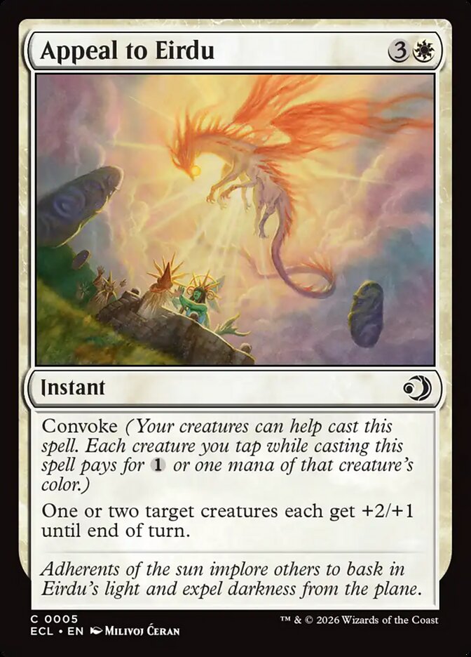 Appeal to Eirdu 5 (Lorwyn Eclipsed)  - Foil
