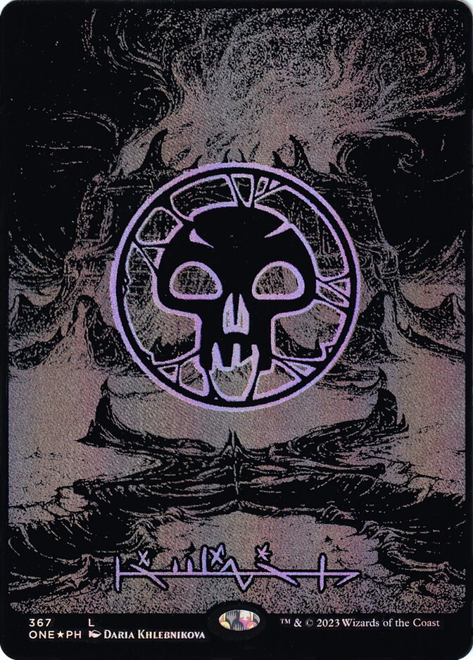 Swamp 367 (Phyrexia: All Will Be One)  - Oil Slick Foil