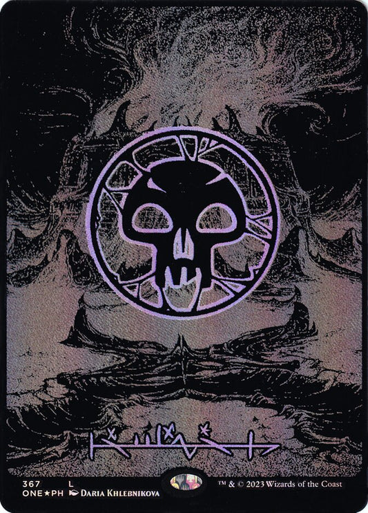 Swamp 367 (Phyrexia: All Will Be One)  - Oil Slick Foil