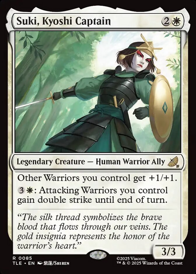 Suki, Kyoshi Captain 85/317 (Avatar: The Last Airbender: Eternal-Legal)  - Foil