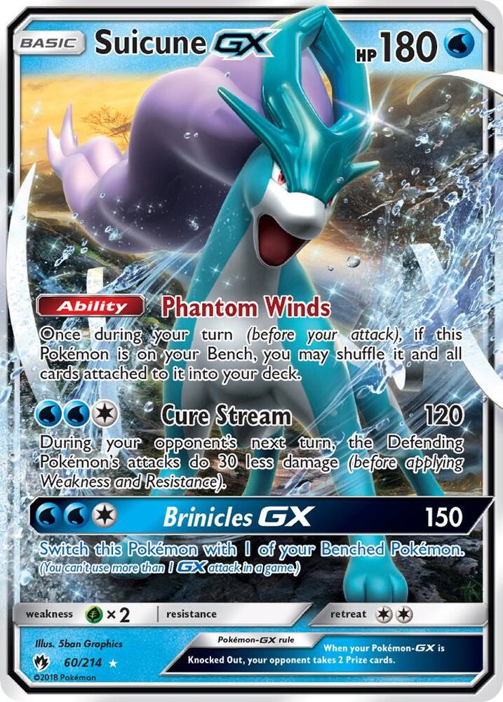 Suicune GX 60/214 (SM - Lost Thunder)  - Holofoil