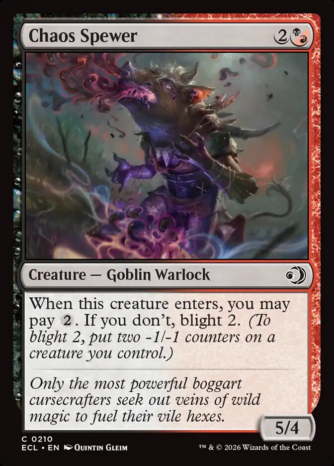 Chaos Spewer 210/273 (Lorwyn Eclipsed)  - Foil