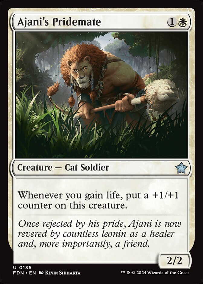 Ajani's Pridemate 135 (Foundations) 