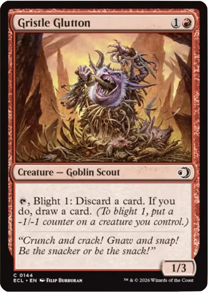 Gristle Glutton 144/273 (Lorwyn Eclipsed) 
