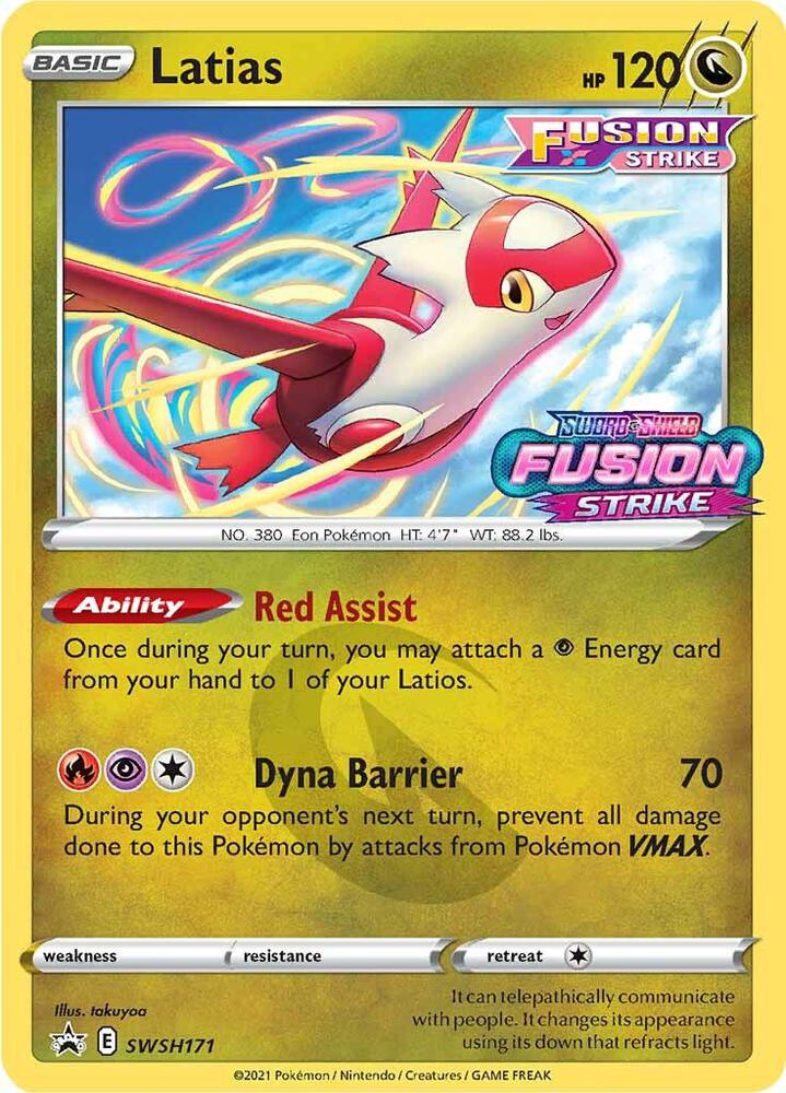 Latias Prerelease SWSH171 (SWSH: Sword & Shield Promo Cards)  - Holofoil