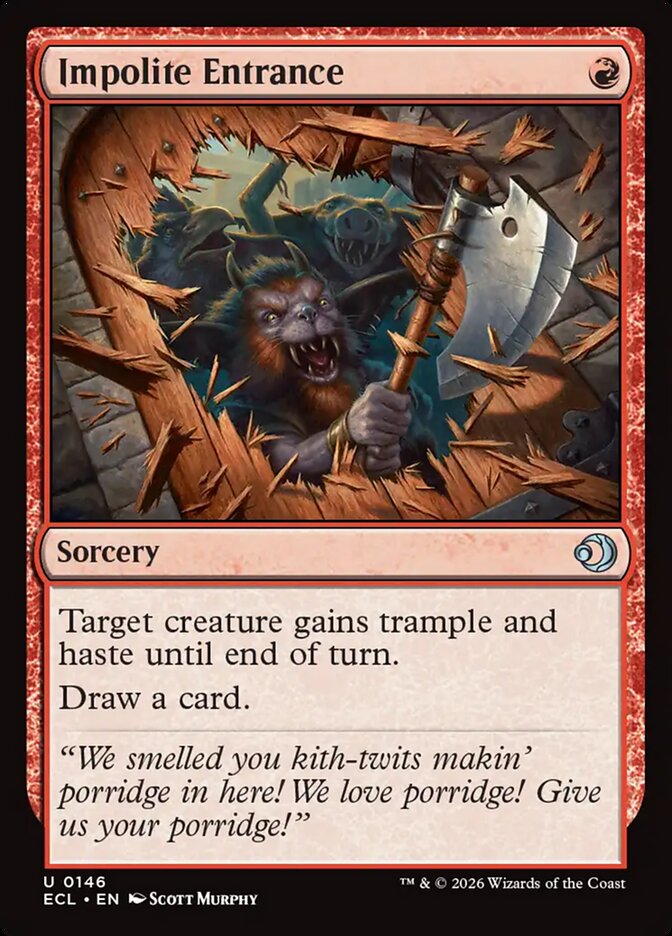 Impolite Entrance 146 (Lorwyn Eclipsed)  - Foil