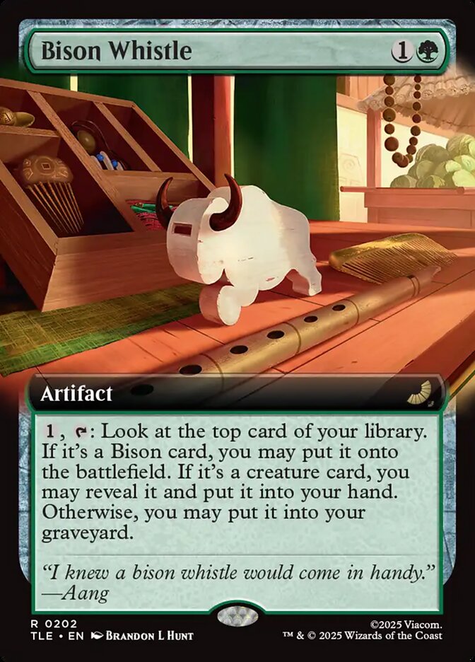 Bison Whistle 202/317 (Avatar: The Last Airbender: Eternal-Legal)  - Extended Art Foil