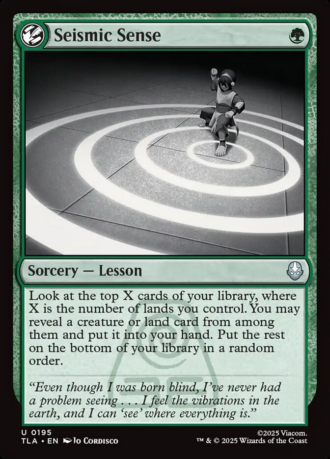 Seismic Sense 195 (Avatar: The Last Airbender)  - Foil