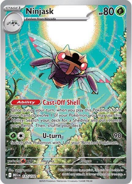 Ninjask 137/132 (ME01: Mega Evolution)  - Holofoil
