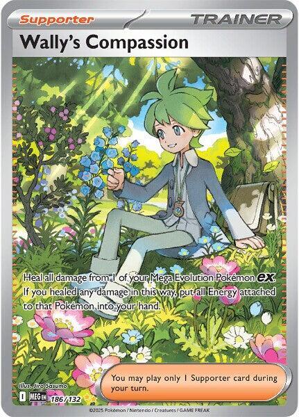 Wally's Compassion 186/132 (ME01: Mega Evolution)  - Holofoil