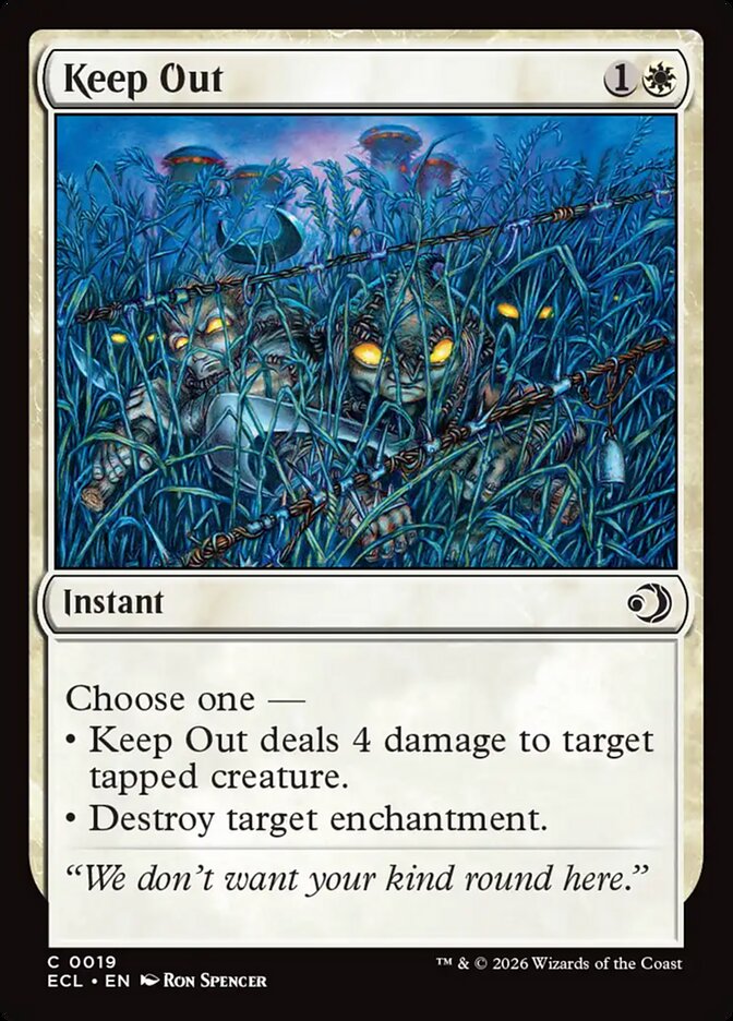 Keep Out 19/273 (Lorwyn Eclipsed)  - Foil