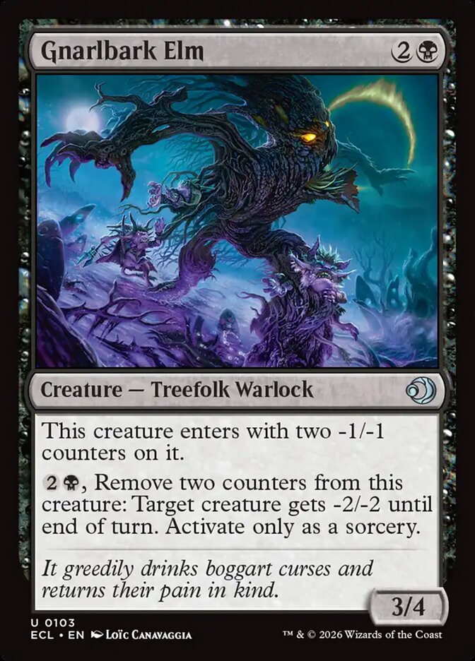 Gnarlbark Elm 103 (Lorwyn Eclipsed)  - Foil